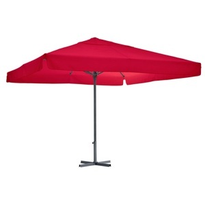 Vega, VEGA Gastro Sonnenschirm Esparto Gestell anthrazit; 350x350x370 cm (LxBxH); burgund; quadratisch