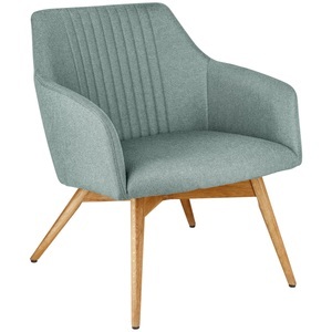 Vega, VEGA Loungesessel Arne; 65x76x75.5 cm (BxTxH); Sitz hellblau, Gestell eiche/natur