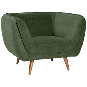 Vega, VEGA Loungesessel Kelso; 110x88x76 cm (BxTxH); Sitz grün, Gestell buche