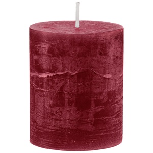 Gala, Gala Rustic-Kerze Garland; 6.8x8 cm (ØxH); bordeaux; rund; 6 Stück / Pack