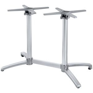 Vega, VEGA Outdoor Doppel-Tischgestell Taipa klappbar; 50x95x72 cm (BxLxH); silber