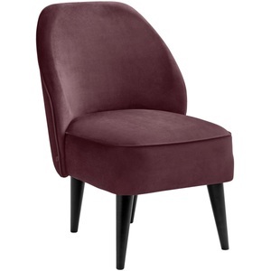 Vega, VEGA Loungesessel Lasse Samt; 54x60x82 cm (BxTxH); Sitz violett
