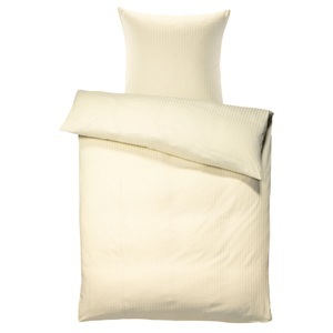 PULSIVA, PULSIVA Bettwäsche-Sets Satina 10 mm; 135x200 cm (BxL), 80x80 cm (LxB); champagner