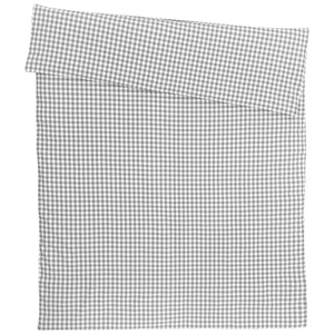 ERWIN M., ERWIN M. Bettbezug Tux Seersucker; 140x200 cm (BxL); grau