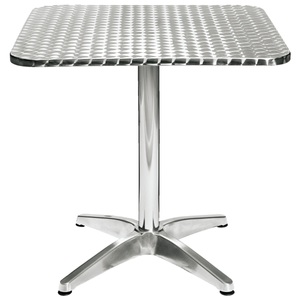 PULSIVA, PULSIVA Outdoor-Tisch Limona eckig; 70x70x70 cm (LxBxH); silber; quadratisch