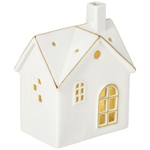 undefined, LED-Lichthaus Altone; 10.2x7.3x12.2 cm (LxBxH); weiss/gold