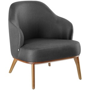 Vega, VEGA Loungesessel Gustav; 70x78x79 cm (BxTxH); Sitz anthrazit, Gestell hellbraun