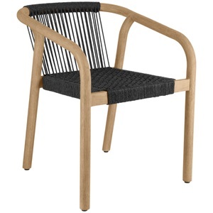 Vega, VEGA Outdoor-Stuhl Kando; 58x58x75 cm (BxTxH); Sitz anthrazit, Gestell natur; 2 Stück / Pack