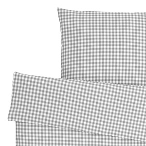 ERWIN M., ERWIN M. Bettwäsche-Set Tux Seersucker; 135x200 cm (BxL), 80x80 cm (LxB); grau