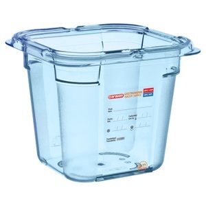 Araven, Araven Lebensmittelbehälter GN 1/6 blau; Grösse GN 1/6, 2150 ml, 17.6x16.2x15 cm (LxBxT); blau