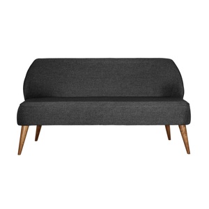 Vega, VEGA Sofa Lasse Stoff; 155x60x82 cm (BxTxH); anthrazit meliert