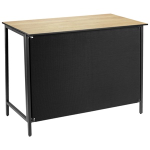 Vega, VEGA Outdoortisch Baruba Element Gerade; 120x62x89 cm (LxBxH); Platte eiche/natur, Gestell anthrazit; rechteckig