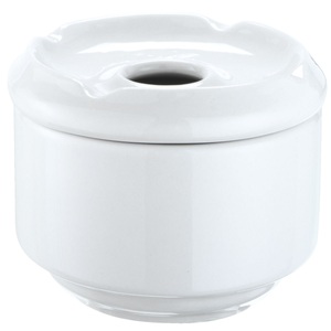PULSIVA, PULSIVA Windaschenbecher; 10.5x7.5 cm (ØxH); weiss; rund; 6 Stück / Pack