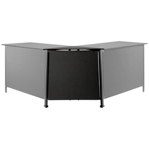 Vega, VEGA Outdoortisch Baruba Eckelement Aussen; 87x43x89 cm (LxBxH); Platte beton, Gestell anthrazit; rechteckig