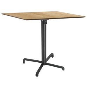 Vega, VEGA Outdoor Tisch Lift quadratisch; 68x68x72 cm (LxBxH); Platte eiche/natur, Gestell anthrazit; quadratisch