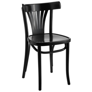 Vega, VEGA Bugholzstuhl Sambia; 43x45x79 cm (BxTxH); schwarz; 2 Stück / Pack
