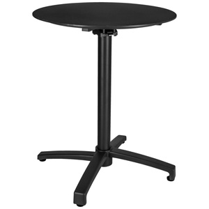 Vega, VEGA Outdoor-Aluminium-Tisch Taipa rund; 60x72 cm (ØxH); Platte schwarz, Gestell schwarz; rund