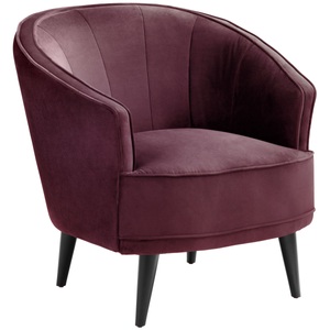 Vega, VEGA Loungesessel Garbo; 86x75x84 cm (BxTxH); Sitz violett, Gestell schwarz