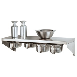 PULSIVA, PULSIVA Gewürzregal Wand Torno; 80x30 cm (BxT); silber