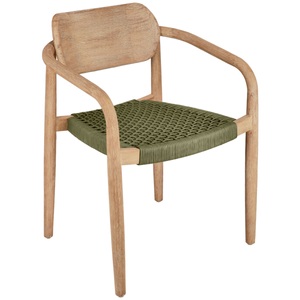 Vega, VEGA Outdoor Stuhl Mando; 56.5x50x76 cm (BxTxH); Sitz oliv, Gestell natur; 2 Stück / Pack