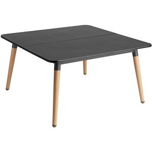 Vega, VEGA Outdoor Beistelltisch Gimani; 80x80x48 cm (LxBxH); Platte anthrazit, Gestell braun; quadratisch