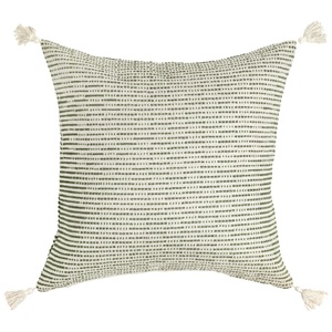 ERWIN M., ERWIN M. Dekokissenbezug Torano fein gestreift; 50x50 cm (BxL); creme/oliv