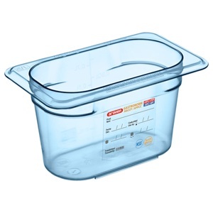 Araven, Araven Lebensmittelbehälter GN 1/9 blau; Grösse GN 1/9, 900 ml, 17.6x10.8x10 cm (LxBxT); blau