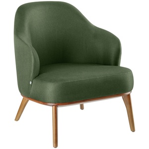 Vega, VEGA Loungesessel Gustav; 70x78x79 cm (BxTxH); Sitz grün, Gestell hellbraun