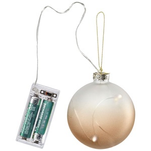 undefined, LED-Kugel Hina; 8 cm (Ø); braun; 2 Stück / Pack