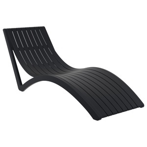 Siesta, Siesta Sonnenliege Slim; 180x72x70 cm (LxBxH); schwarz