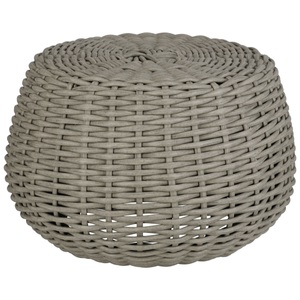 Vega, VEGA Outdoor Sitz-Pouf / Beistelltisch Tavano; 60x41 cm (ØxH); grau meliert; zylinderförmig