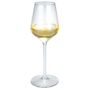 royal leerdam, royal leerdam Weissweinglas Carré mit Eichstrich; 290 ml, 5.5x20.7 cm (ØxH); transparent; 0.1 l Eichstrich, 6 Stück / Pack