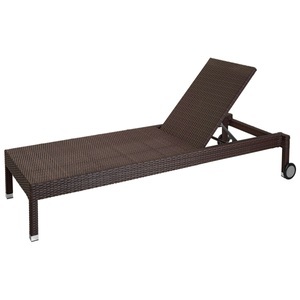 Vega, VEGA Sonnenliege Metropolitan; 202x83.5x34 cm (LxBxH); Sitz dunkeltaupe, Gestell dunkeltaupe