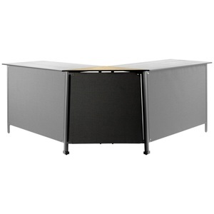 Vega, VEGA Outdoortisch Baruba Eckelement Aussen; 87x43x89 cm (LxBxH); Platte eiche/natur, Gestell anthrazit; rechteckig