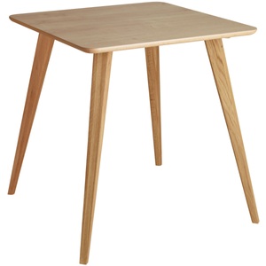 Vega, VEGA Esstisch Duneo quadratisch; 75x75x76 cm (LxBxH); Platte eiche, Gestell eiche/natur; quadratisch