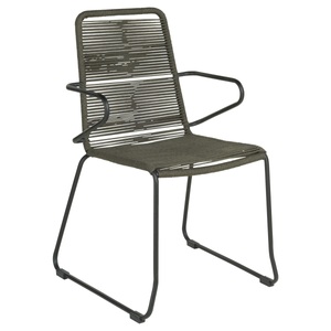 Vega, VEGA Terrassenstuhl Filea; 58x56x87 cm (BxTxH); Sitz anthrazit, Gestell schwarz; 4 Stück / Pack