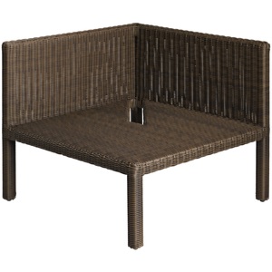 Vega, VEGA Eckelement Lika; 76.5x76.5x64 cm (BxTxH); grau/braun