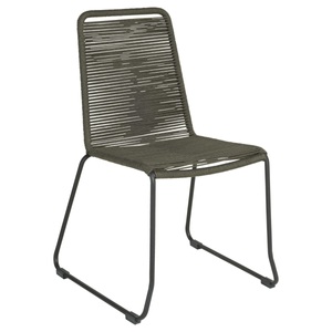 Vega, VEGA Outdoor Stapelstuhl Filea ohne Armlehne; 58x56x87 cm (BxTxH); Sitz anthrazit, Gestell schwarz; 4 Stück / Pack