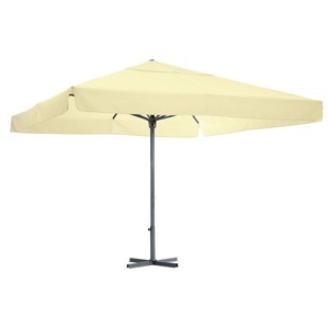 Vega, VEGA Gastro Sonnenschirm Esparto Gestell anthrazit; 350x350x370 cm (LxBxH); ecru; quadratisch