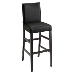Vega, VEGA Barstuhl Havanna; 44.5x49x113.5 cm (BxTxH); Sitz schwarz, Gestell wenge; 2 Stück / Pack