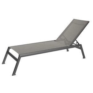 Vega, VEGA Sonnenliege Tailor; 208x59x34 cm (LxBxH); Sitz taupe, Gestell anthrazit