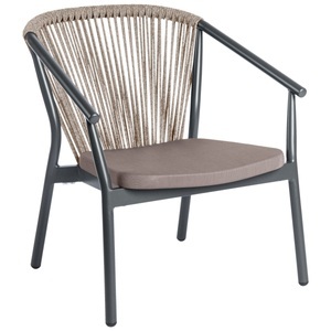 Vega, VEGA Outdoor Loungesessel Calvo; 71x75x78 cm (BxTxH); Sitz taupe, Gestell anthrazit