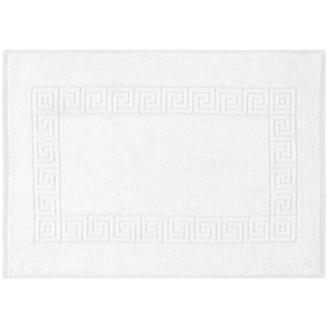 PULSIVA, PULSIVA Badematte Athen mit Borte; 50x70 cm (BxL); weiss