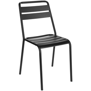 PULSIVA, PULSIVA Outdoor Stapelstuhl Sentra; 57x47x83 cm (BxTxH); schwarz; 4 Stück / Pack