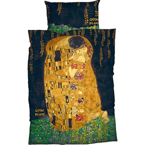 undefined, Goebel Satin Bettwäsche Der Kuss, Goebel Bettwäsche »Kuss«, mit Klimt Gemälde