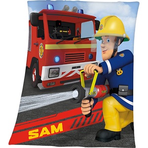 undefined, Herding Fleecedecke Feuerwehrmann Sam, Feuerwehrmann Sam Kinderdecke »Feuerwehrmann Sam«, weiche Qualität, Kuscheldecke