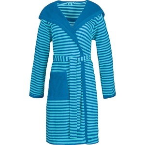undefined, ESPRIT Leichtfrottier Damen-Bademantel Striped Hoody mit Kapuze