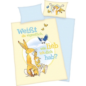 undefined, Herding Renforcé Bio Kinder-Wendebettwäsche Weißt du eigentlich, ..., Herding Heimtextil Baby Best BIO-Bettwäsche Weisst du eigentlich...