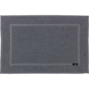 JOOP!, Joop! Badteppich in anthrazit, grau 50/70 cm , Joop! Pearl 095413 , Textil , 50x70 cm , Velours, Struktur , Für Fussbodenheizung geeignet , 005041013603
