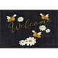 SALONLOEWE, Salonloewe Fußmatte Welcome Bees, Salonloewe Fussmatte »Salonlöwe Welcome Bees«, quadratisch, - mm Höhe